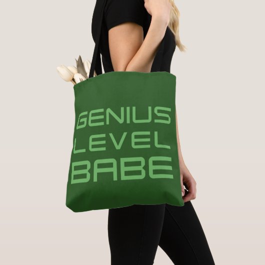 矢印 | Genius Level Babe トートバッグ (クローズアップ)