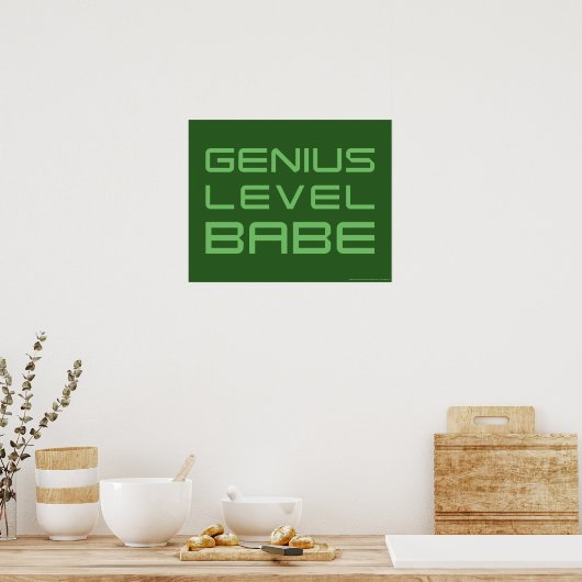 矢印 | Genius Level Babe ポスター (キッチン)