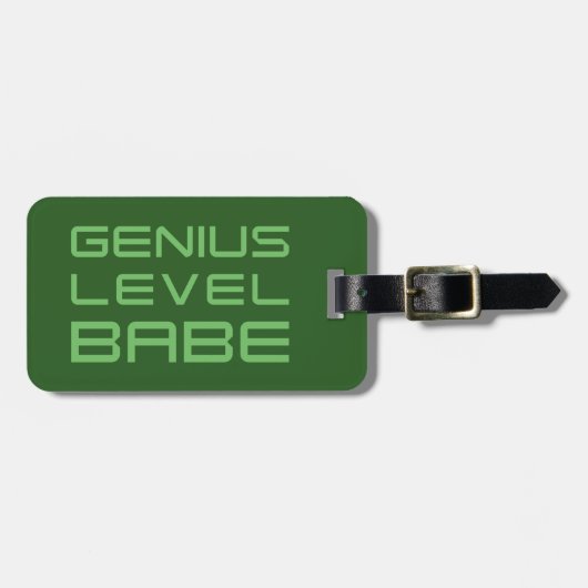 矢印 | Genius Level Babe ラゲッジタグ (正面横)