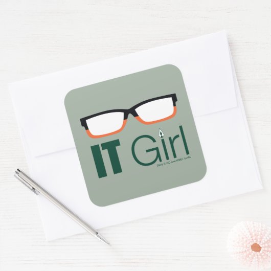 矢印 | ITガールグラスグラフィック スクエアシール (封筒)