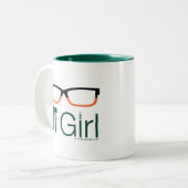 矢印 | ITガールグラスグラフィック ツートーンマグカップ (正面左)