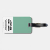 矢印 | Starling City Arrowロゴ ラゲッジタグ (裏面横)