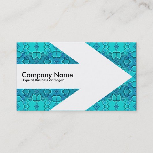 矢印v3 (白) – アクアブルーフェスト 名刺 (正面)