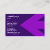 矢印v3 (紫) -深い紫330066 名刺 (裏面)