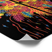 矢尻狩り花火打診女性 ポスター (角)