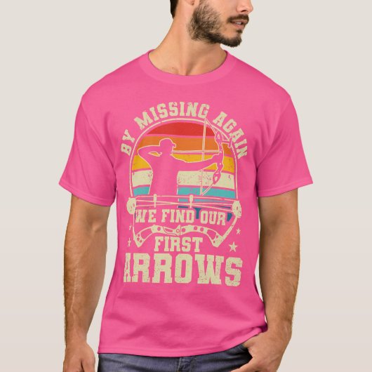 矢恋しく思矢おもしろい射 Tシャツ (正面)