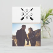 矢素朴印 |日付の保存 |写真結婚の セーブザデート (スタンド正面)