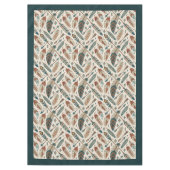 矢自然と羽を持つ部族のテーブルクロス テーブルクロス (正面)