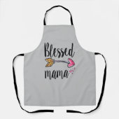矢賛美付きママ エプロン (正面)