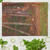 矢頭に鹿を追う キッチンタオル (折り畳み)