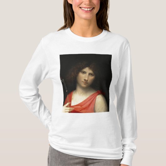 矢1505年を握る青年 Tシャツ (正面)