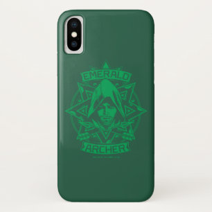 矢 エメラルドのArcherのグラフィック iPhone X ケース