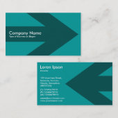 矢-水の青緑009999 名刺 (正面/裏面)