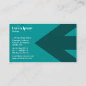 矢-水の青緑009999 名刺 (裏面)