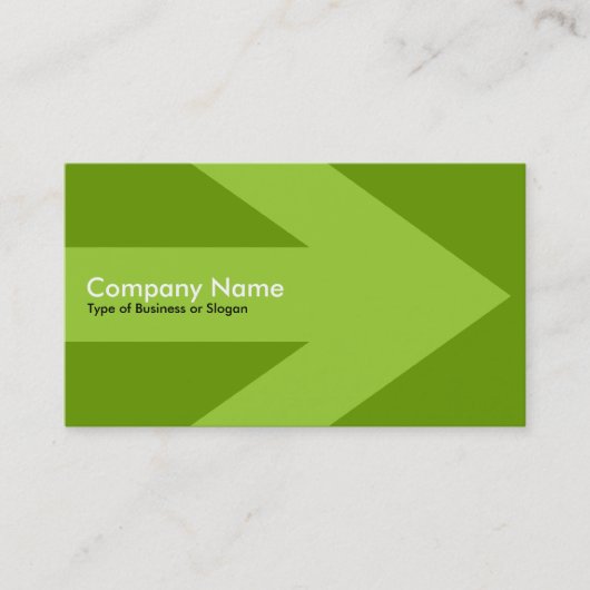 矢v3 (火星の緑) -緑669900 名刺 (正面)