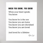 知ったらハート話恋詩のポスター ポスター (正面)