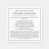 知っていることをおもしろい結婚化する スタンダードカクテルナプキン (正面)