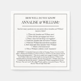 知っていることをおもしろい結婚化する スタンダードカクテルナプキン