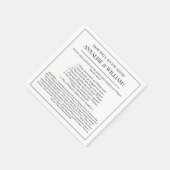 知っていることをおもしろい結婚化する スタンダードカクテルナプキン (角)