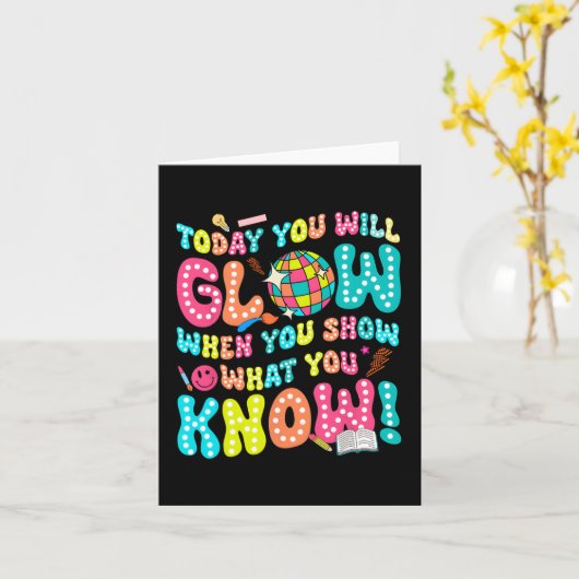 知っていることを見せると光るおもしろい カード (黄色い花)