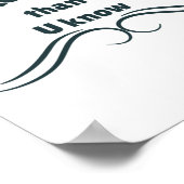 知っているステッカーより強い壊れない精神 ポスター (角)