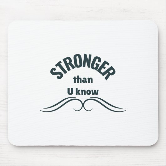 知っているステッカーより強い壊れない精神 マウスパッド (正面)