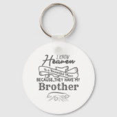知っている天国の美しい場所彼らは私の弟を持っている キーホルダー (正面)