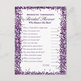 知っている私のゲーム | 紫の紙吹雪 ポストカード