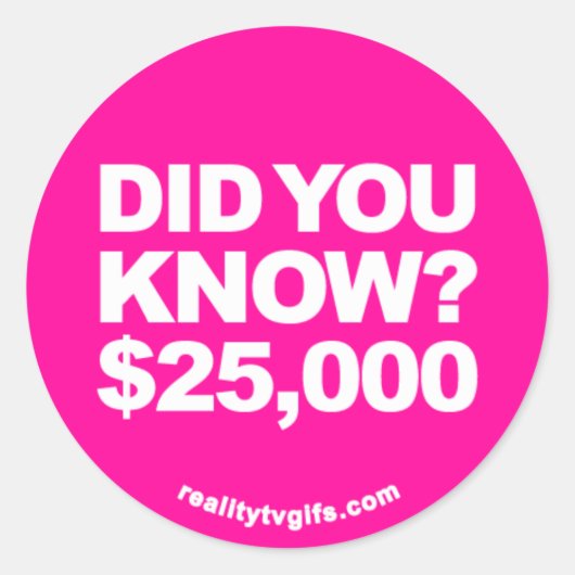 知ってた？-シール ラウンドシール (正面)