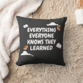 知ってることはすべて学 クッション (ブランケット)