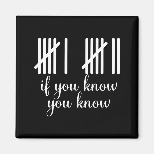 知ってる人向けのおもしろい67のミーム マグネット (正面)