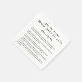 知ってる？ドラゴンママの豆知識 スタンダードカクテルナプキン (角)