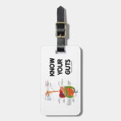 知って下さいあなたの内臓(消化系の解剖ユーモア)を ラゲッジタグ (正面縦)