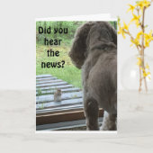 知らせは聞いた？18回の誕生日 カード (黄色い花)