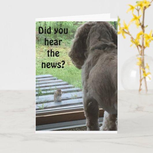 知らせは聞いた?18回の誕生日 カード (黄色い花)