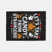 知らない人からキャンディを取ろう1 フリースブランケット (正面(横))