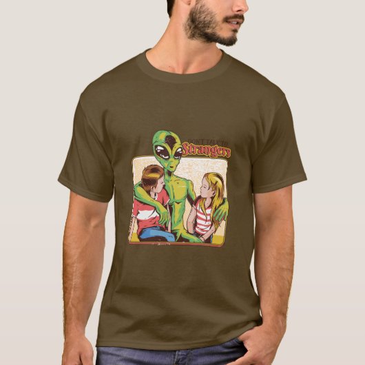 知らない人と話さない Tシャツ (正面)