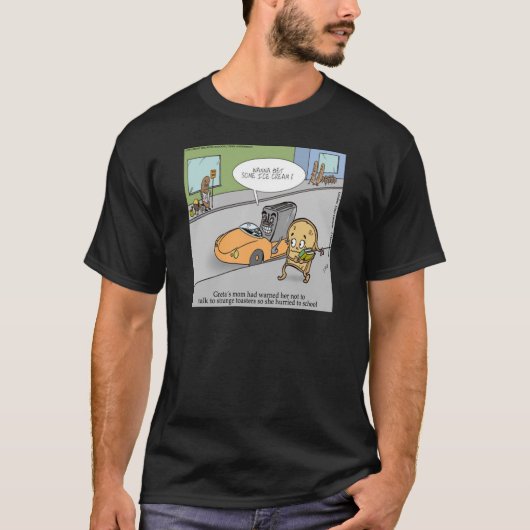 知らない人と話すな 面白い Tシャツ (正面)