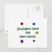 知らない人は最高の金を持つ ポストカード (正面/裏面)