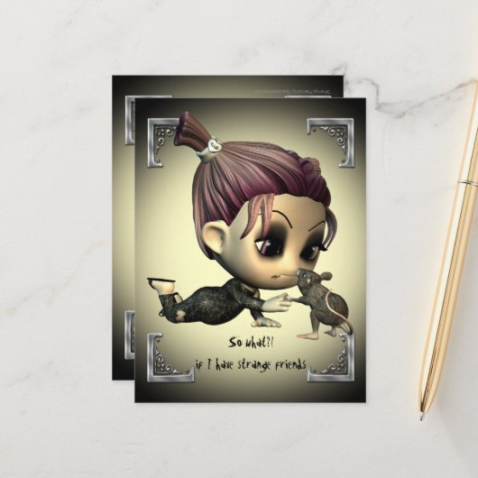 知らない友だちのポストカード ポストカード (正面/裏面インサイチュ)