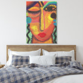 知らない気に抽象芸術アクリル絵画ズ キャンバスプリント (インサイチュ (寝室))