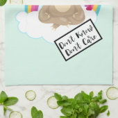 知らない気に文字 – 可愛めい想いスロット キッチンタオル (折り畳み)