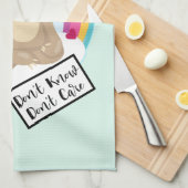 知らない気に文字 – 可愛めい想いスロット キッチンタオル (四つ折り)