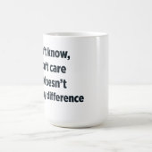 知らない、知らな気にい コーヒーマグカップ (中央)