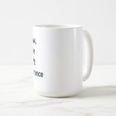 知らない、知らな気にい コーヒーマグカップ (正面右)