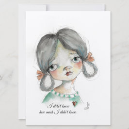 知らなかった – フラットフレームカード 招待状