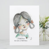 知らなかった – フラットフレームカード 招待状 (スタンド正面)