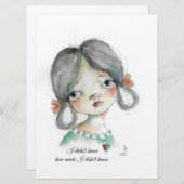 知らなかった – フラットフレームカード 招待状 (正面/裏面)