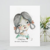 知らなかった – フラットフレームカード 招待状 (スタンド正面)