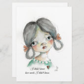 知らなかった – フラットフレームカード 招待状 (正面/裏面)